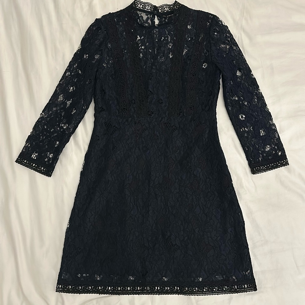 Zara Black Lace Mini Dress